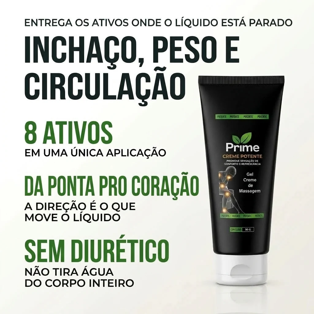 Inchaço, peso e circulação: 8 ativos, da ponta pro coração, sem diurético