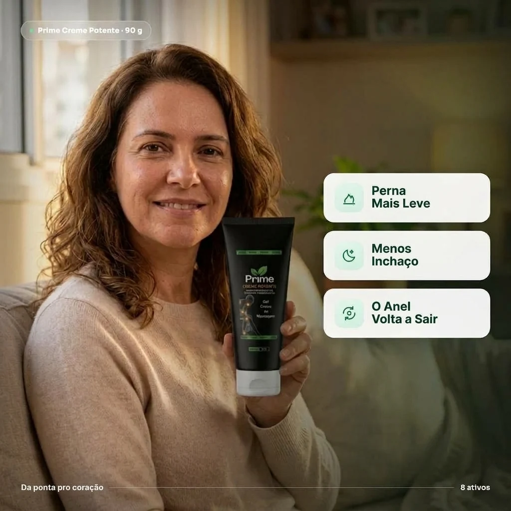 Prime Creme Potente Dr. Roberto Alencar: Perna mais leve, menos inchaço e circulação ativa
