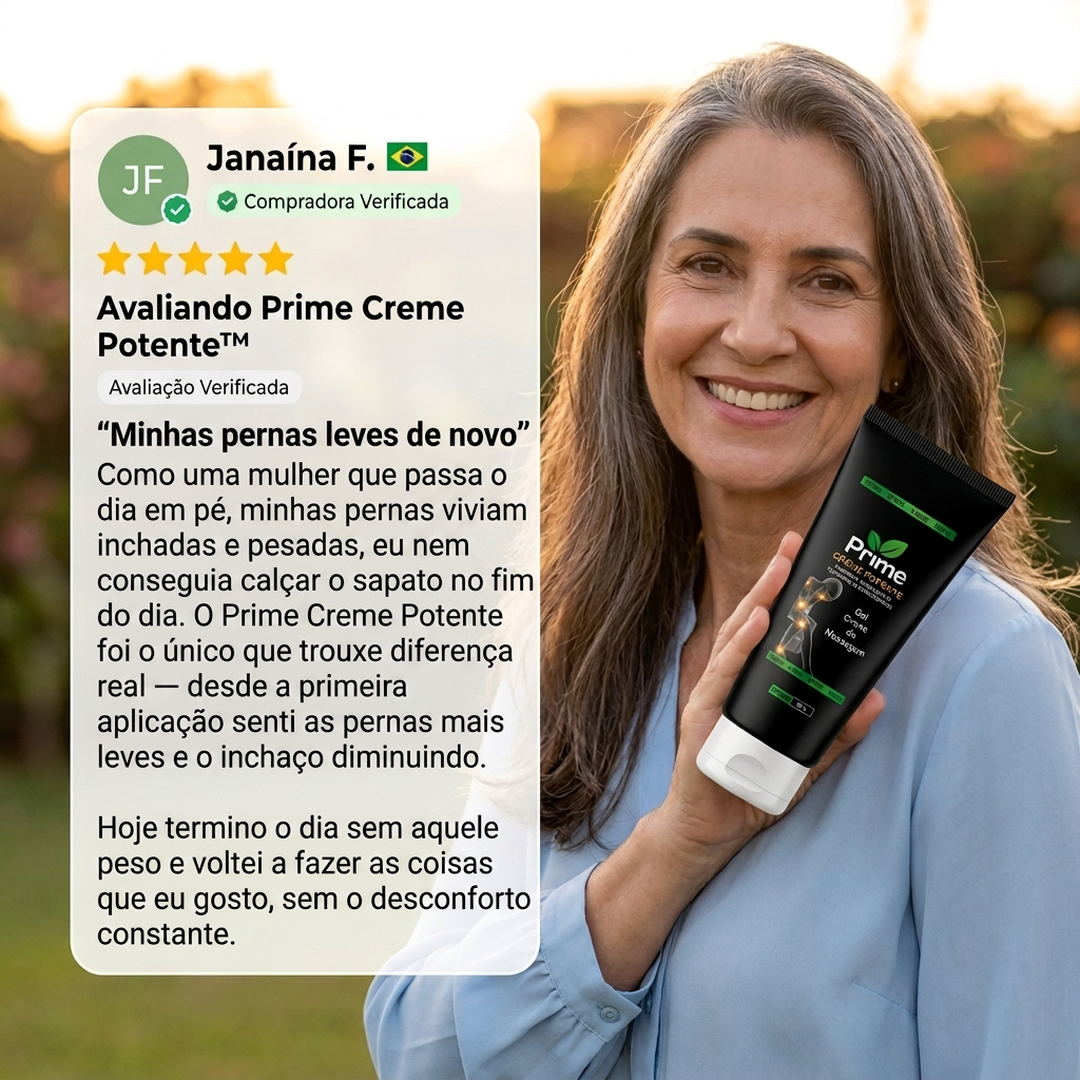 Depoimento Janaína F. — tornozelos desinchados