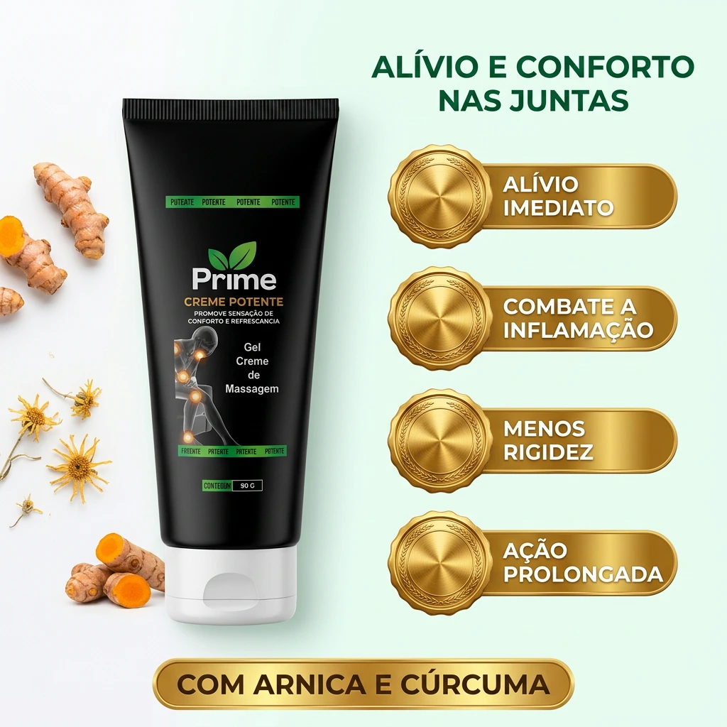 Oito ativos, três frentes: mentol, cúrcuma, ginkgo biloba e capsaicina