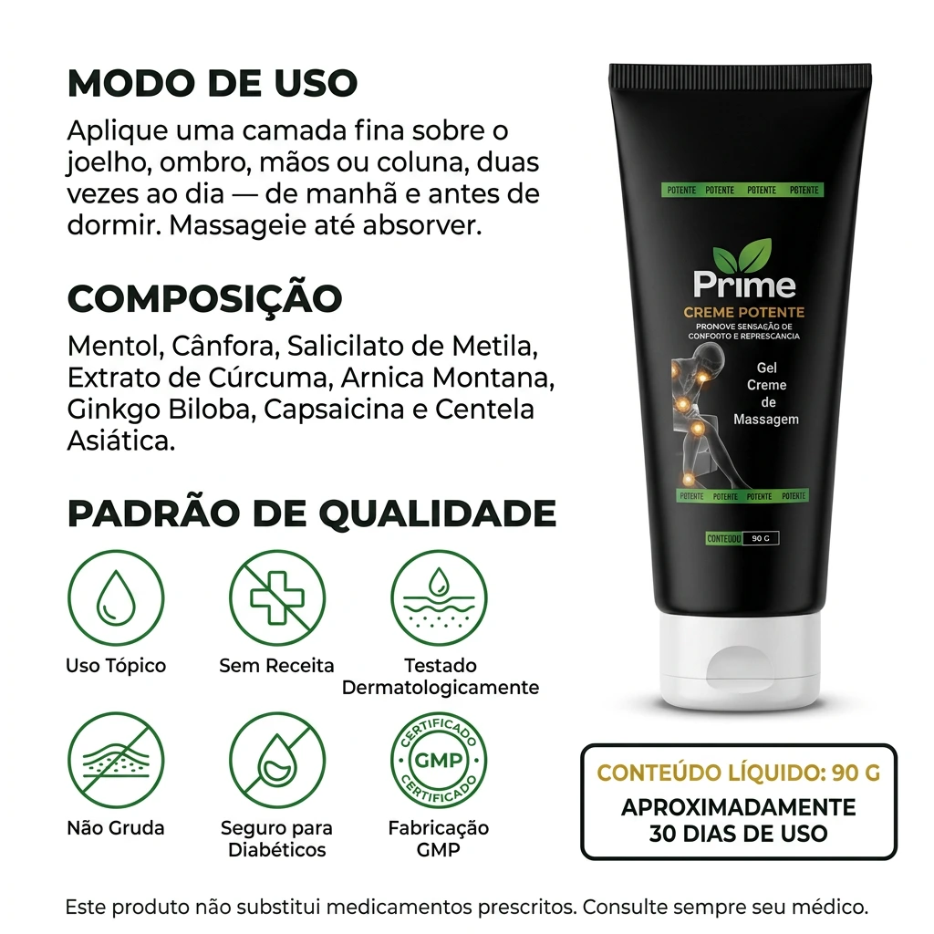 Modo de uso, composição completa e padrão de qualidade